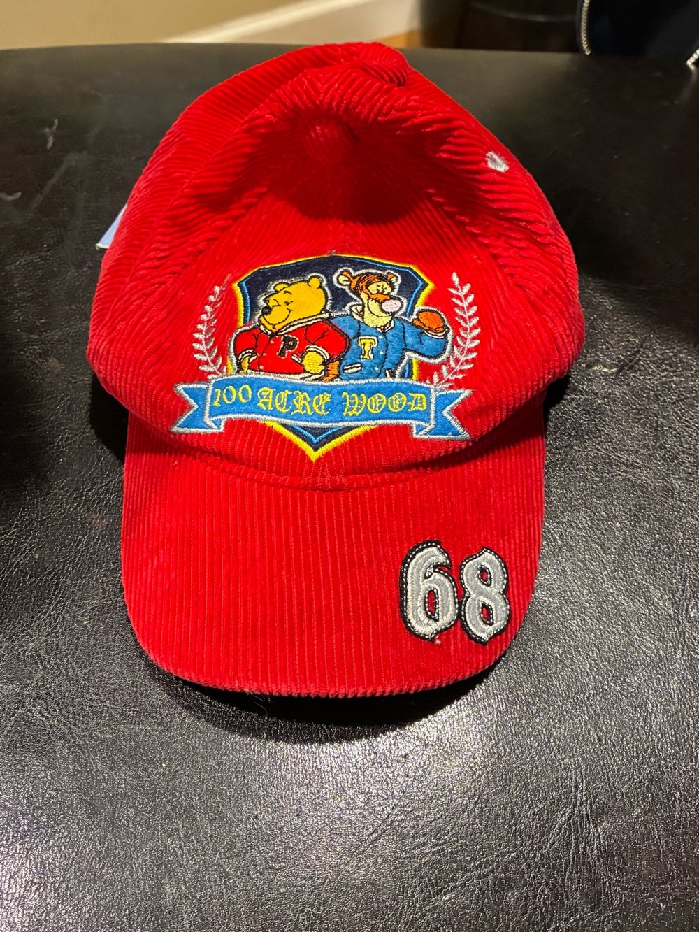 Vintage Corduroy Winnie the Pooh Infant Hat